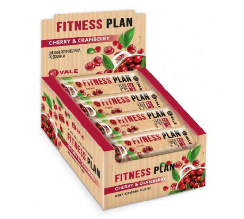 Fitness Plan Muesli Bar - 30x30g Cherry Cranberry Fitness Plan Muesli Bar - 30x30g Cherry Cranberry