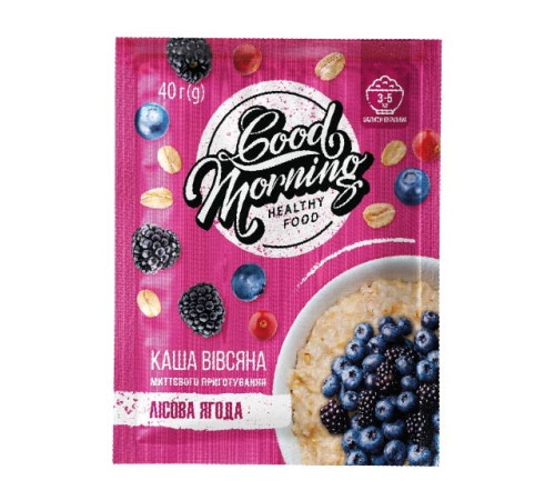 Good Morning Oatmeal - 30х40g Forest Fruit Good Morning Oatmeal - 30х40g Forest Fruit