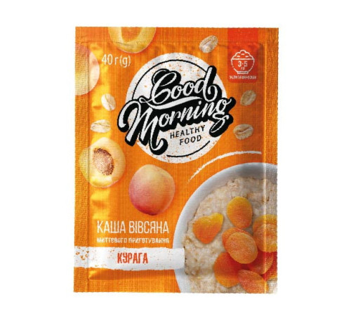 Good Morning Oatmeal - 30х40g Apricot Good Morning Oatmeal - 30х40g Apricot