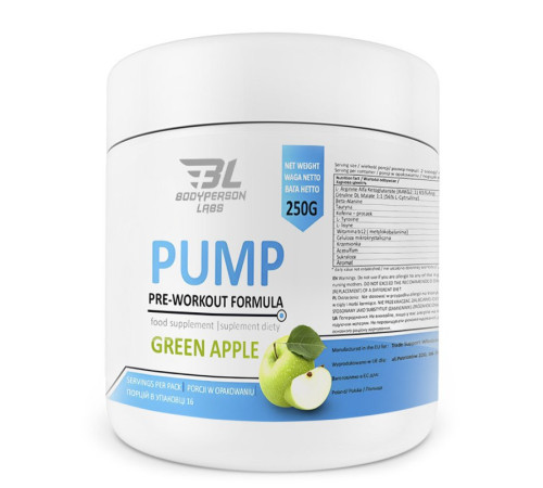 Pre-Workout Formula - 250g Green apple Pre-Workout Formula - 250g Green apple