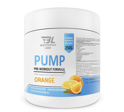 Pre-Workout Formula - 250g Orange Pre-Workout Formula - 250g Orange