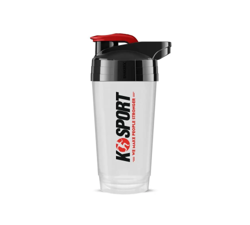 Шейкер SHAKER 700 мл K-SPORT SHK002, білий/прозорий