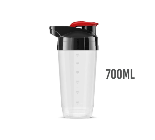 Шейкер SHAKER 700 мл K-SPORT SHK002, білий/прозорий