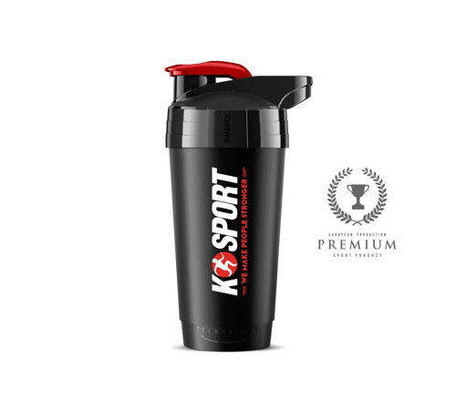 Шейкер SHAKER 700 мл K-SPORT SHK002, чорний Шейкер SHAKER 700 мл K-SPORT SHK002, чорний