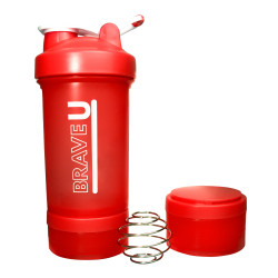 Шейкер Shaker with containers 3 в 1 - 600мл Червоний