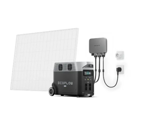 Комплект енергонезалежності EcoFlow PowerStream - мікроінвертор 800W + зарядна станція Delta Pro Комплект енергонезалежності EcoFlow PowerStream - мікроінвертор 800W + зарядна станція Delta Pro