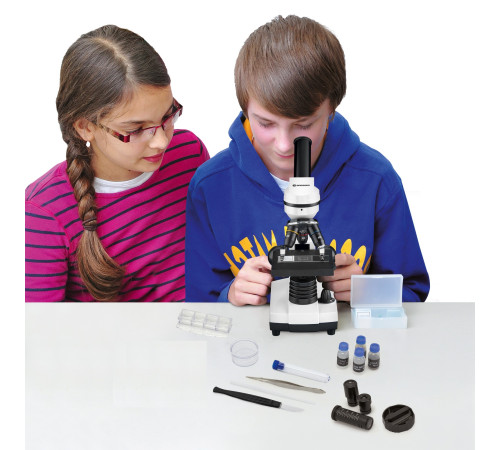 Мікроскоп Bresser Junior Biolux SEL 40x-1600x з адаптером для смартфона + кейс (8855610GYE000) Мікроскоп Bresser Junior Biolux SEL 40x-1600x з адаптером для смартфона + кейс (8855610GYE000)