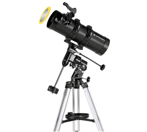 Телескоп Bresser Pluto II 114/500 EQ Carbon з сонячним фільтром та адаптером для смартфона (4614500) Телескоп Bresser Pluto II 114/500 EQ Carbon з сонячним фільтром та адаптером для смартфона (4614500)