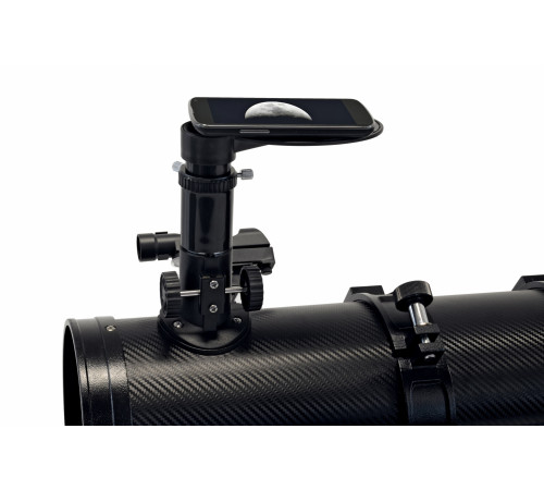 Телескоп Bresser Pluto II 114/500 EQ Carbon з сонячним фільтром та адаптером для смартфона (4614500) Телескоп Bresser Pluto II 114/500 EQ Carbon з сонячним фільтром та адаптером для смартфона (4614500)