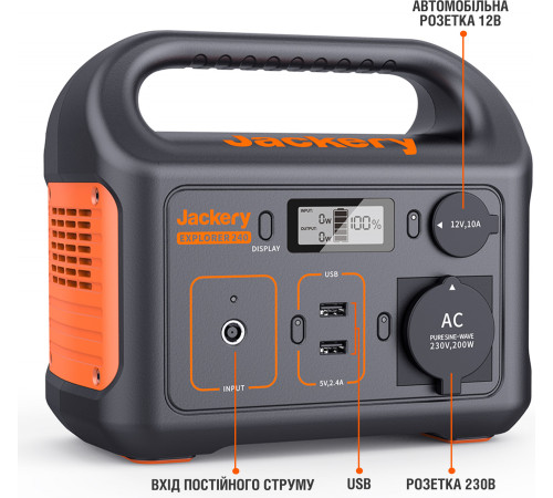 Зарядна станція Jackery Explorer 240EU Зарядна станція Jackery Explorer 240EU