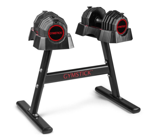 Стійка для гантелей Gymstick Quick‑Lock, чорно-червона
