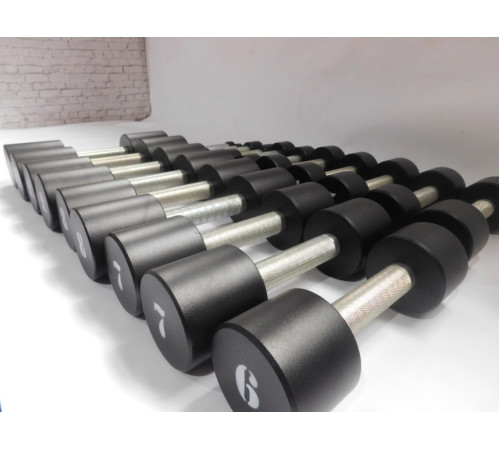 Стійка з гантелями RN-Sport Black-1.10 1-10 кг, чорна