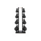 Стійка з гантелями NOHRD SwingBell Tower Set Shadow Leather 2-8 кг