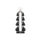 Стійка з гантелями NOHRD SwingBell Tower Set Shadow Leather 2-8 кг