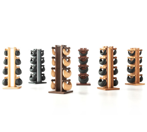 Стійка з гантелями NOHRD SwingBell Tower Set Shadow Leather 2-8 кг