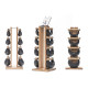 Стійка з гантелями NOHRD SwingBell Tower Set Shadow Leather 2-8 кг