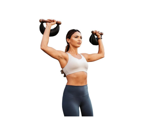 Гантелі з підставкою NOHRD Oak Leather 2-8 кг