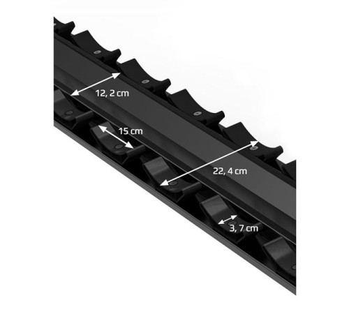 STR47 DOUBLE ROW DUMBBELL RACK 10 PAIRS COMMERCIAL HMS