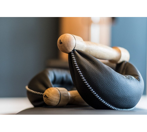 Стійка з гантелями NOHRD Classic Nature Walnut Leather 2-8 кг