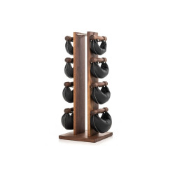 Стійка з гантелями NOHRD Classic Walnut Leather 2-8 кг