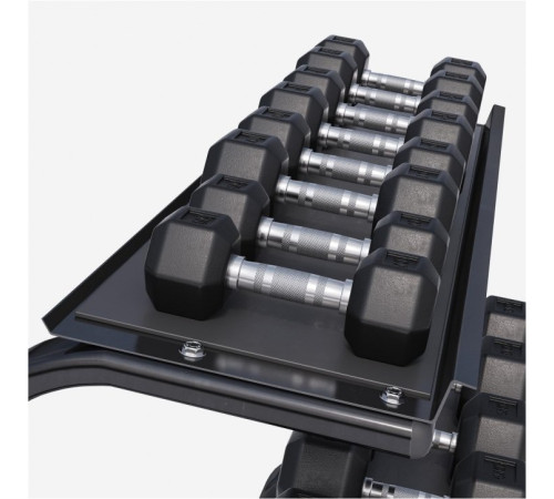 Стійка з шестигранними гантелями Gorilla Sports Hex 2 х 4-25 кг