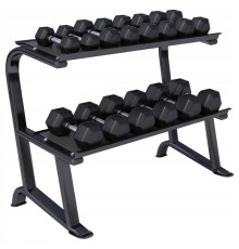 Стійка з шестигранними гантелями Gorilla Sports Hex 2 х 4-25 кг