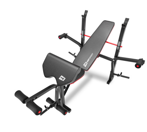 Набір Hop-Sport Premium 39 кг з лавою HS-1055 Pro та штангою Набір Hop-Sport Premium 39 кг з лавою HS-1055 Pro та штангою
