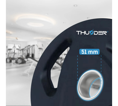 Диск олімпійський THUNDER 1,25 кг
