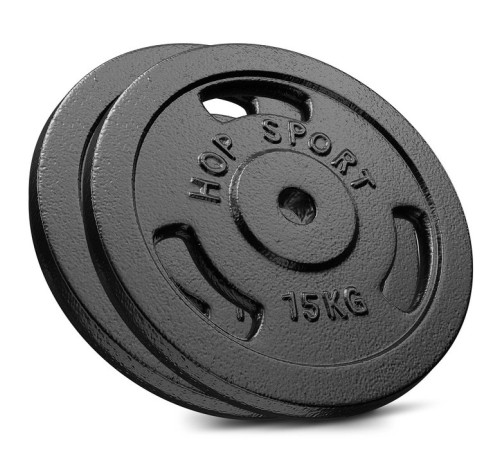 Набір дисків Hop-Sport Strong 2x15 кг Набір дисків Hop-Sport Strong 2x15 кг