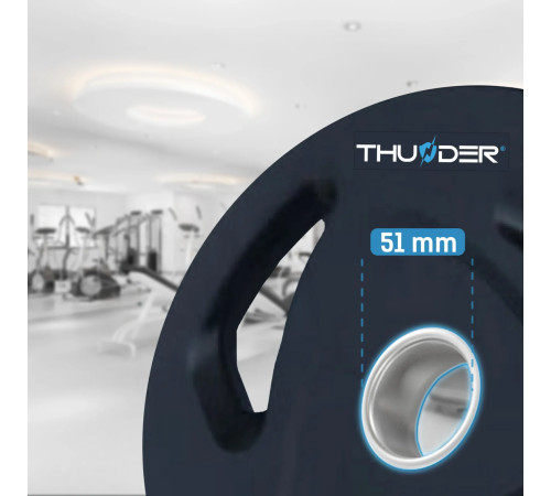 Диск олімпійський THUNDER 25 кг