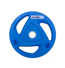 Диск олімпійський HouseFit OR-102-25, 25 кг синій
