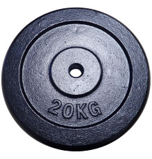 Obciążenie Talerz Żeliwny do Gryfów Ćwiczeń KUBISPORT 20 kg 30 mm