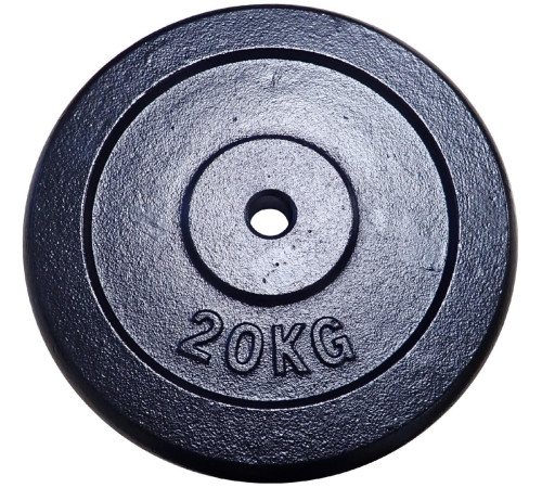 Obciążenie Talerz Żeliwny do Gryfów Ćwiczeń KUBISPORT 20 kg 30 mm