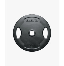 Диск обгумований з ручками Eleiko Grip Plate 15 кг