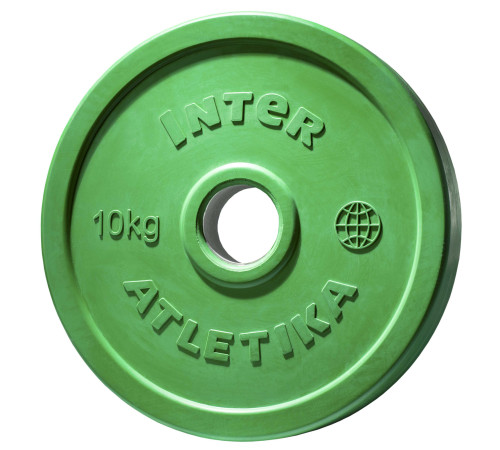 Диск InterAtletika LCA032-M 10 кг Диск InterAtletika LCA032-M 10 кг