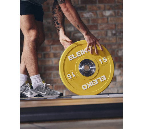 Диск тренувальний Eleiko 3062910-15 15 кг Диск тренувальний Eleiko 3062910-15 15 кг