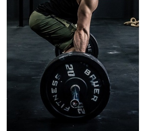 Бамперний диск 10 кг Bauerfitness AC-1562 Бамперний диск 10 кг Bauerfitness AC-1562
