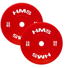 Диски HMS TPP02 2 x 2.5 кг, червоні