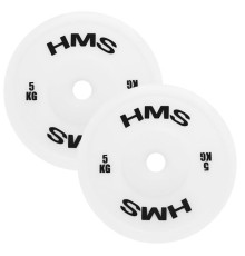 Диски HMS TPP05 2 x 5.0 кг, білі