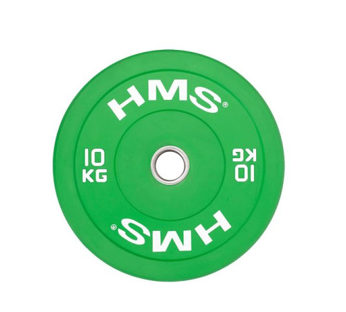 Диск олімпійський HMS CBR10 10 кг, зелений