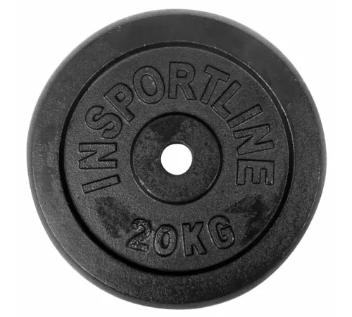 Чавунний диск 30мм inSPORTline Castblack 20кг Чавунний диск 30мм inSPORTline Castblack 20кг
