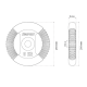 Диск чавунний K-SPORT KETTEL 5 кг
