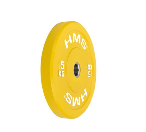 Диск олімпійський HMS CBR15 15 кг, жовтий