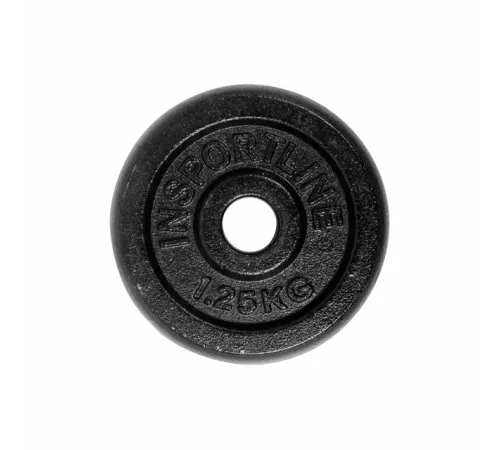 Диск чавунний inSPORTLine Castblack 1,25 кг Диск чавунний inSPORTLine Castblack 1,25 кг