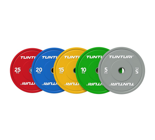 Диск Tunturi Platinum Bumper 15 кг