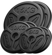 Диски олімпійські Marbo Sport MW-2x15KG_2x10KG_2x5KG-OLI 60 кг