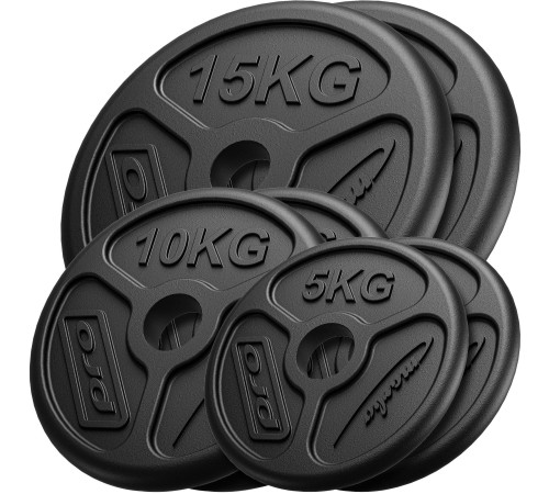 Диски олімпійські Marbo Sport MW-2x15KG_2x10KG_2x5KG-OLI 60 кг