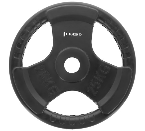 Диск HMS TOK25 OLYMPIC 25 кг, чорний