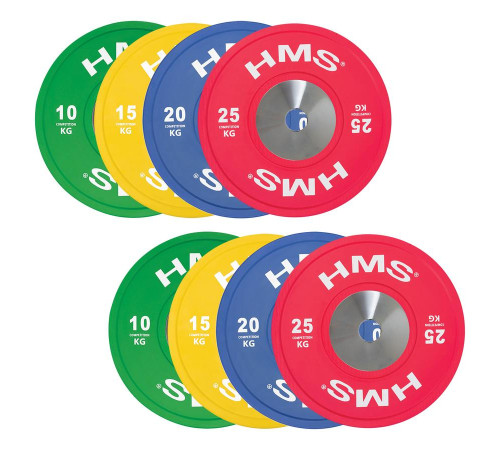Набір олімпійських дисків HMS TBR PROFI SET 8 шт Набір олімпійських дисків HMS TBR PROFI SET 8 шт