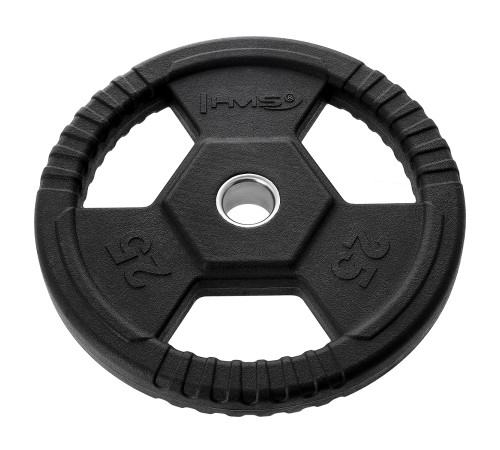 Диски олімпійський HMS TOH25 25 кг, чорний